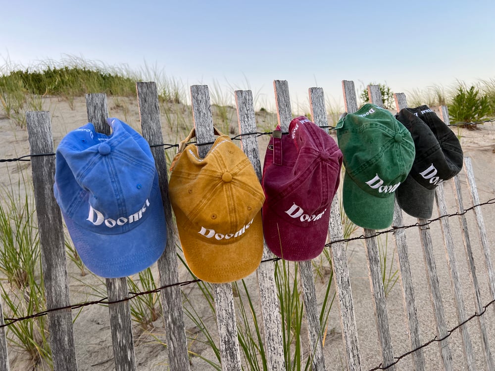 Pigment Dye Doomer Cap w/ Adjustable Buckle Closure (Gold)
