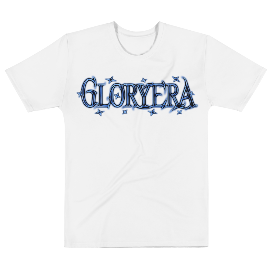 Image of GLORYERA® BLU WIRE LOGO TEE (WHITE)