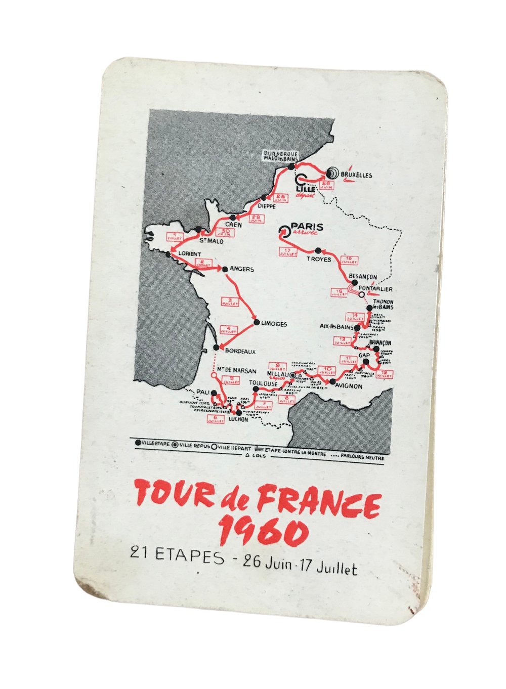 52-card set of the Tour de France 1960