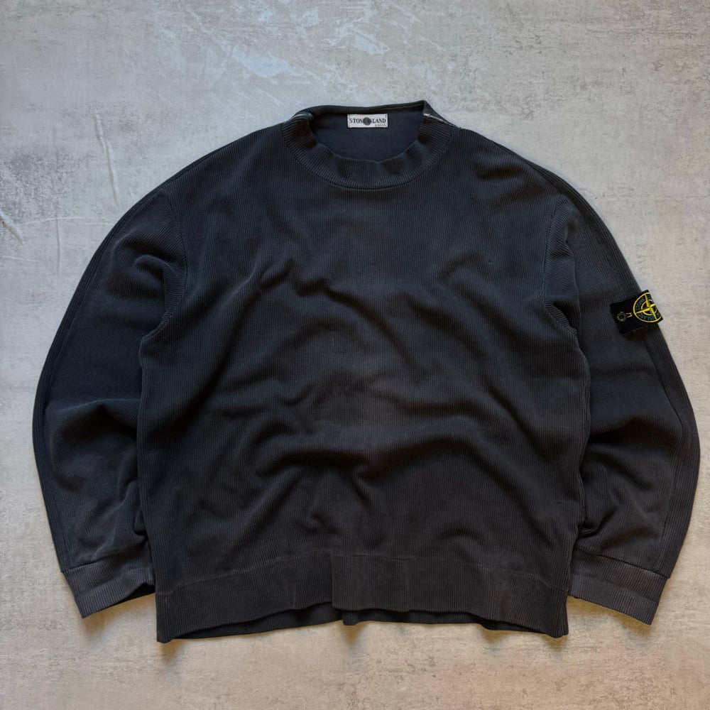 Image of AW 2001 Stone Island Ribbed Sweatshirt, size XL