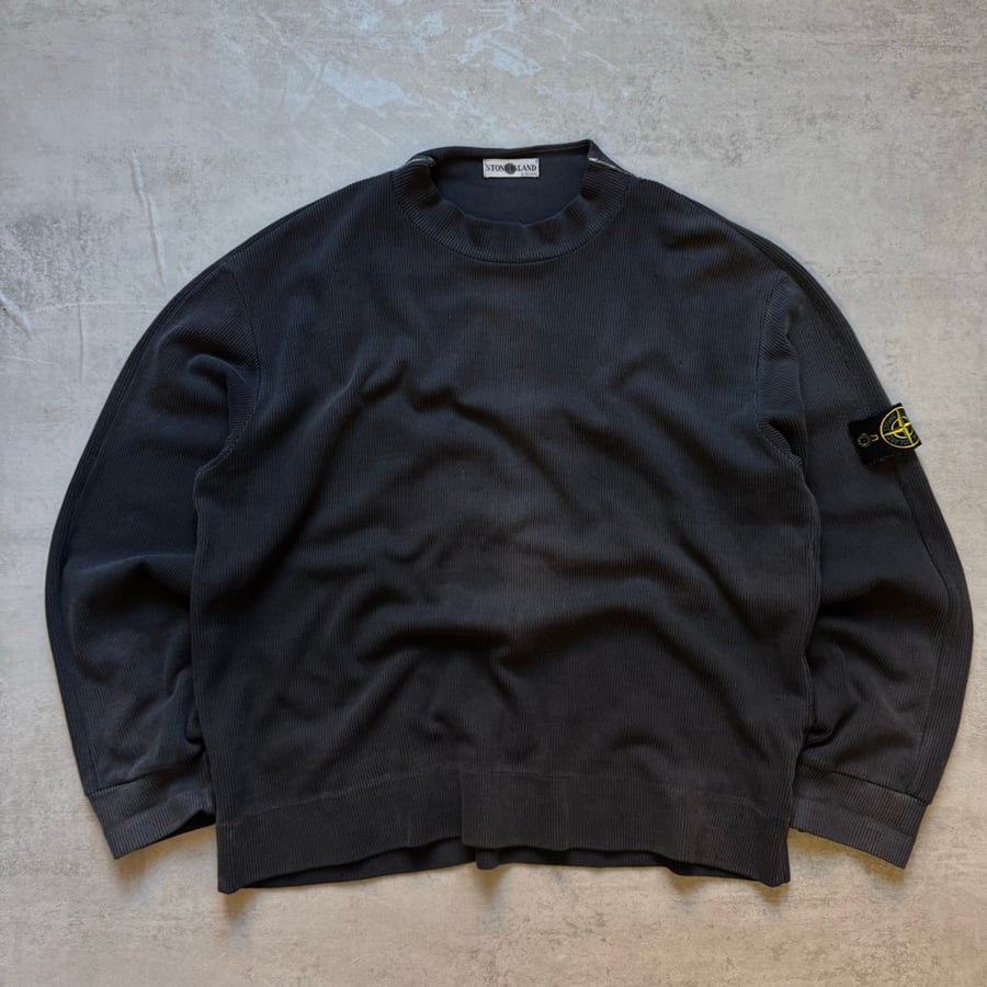 Image of AW 2001 Stone Island Ribbed Sweatshirt, size XL