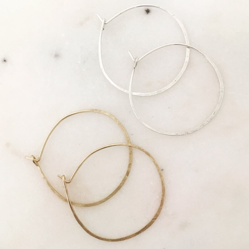 Image of Minimalist Hoops (Made to Order)