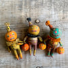 Halloween Trick or Treat Pumpkin Head ~ turquoise
