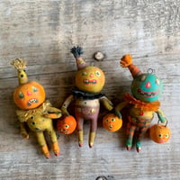 Image 3 of Halloween Trick or Treat Pumpkin Head ~Orange