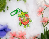 Image 5 of Strawberry Kermie Acrylic Charm