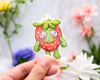 Image 2 of Strawberry Kermie Vinyl Sticker