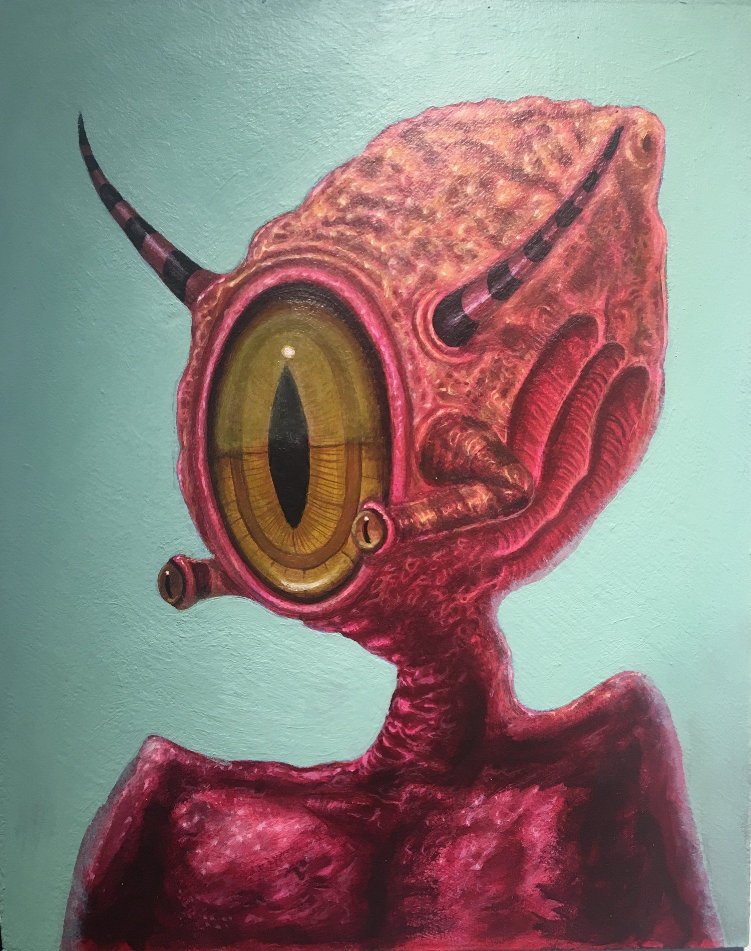 Image of Alien creature ( self portrait study )