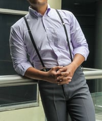 Image 1 of JEGGAE SHIRT 'SERGIO-PURPLE' MEN'S SHORT & LONG SLEEVE