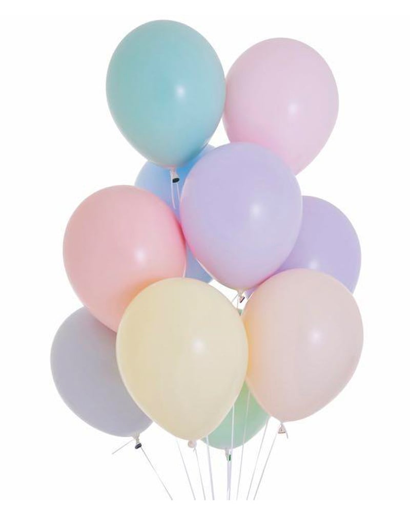 Image of Helium Pastel Balloons Bouquet