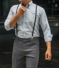 Image 2 of JEGGAE SHIRT 'SERGIO-GREY' MEN'S SHORT & LONG SLEEVE