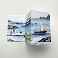 Skye Boats Concertina Card