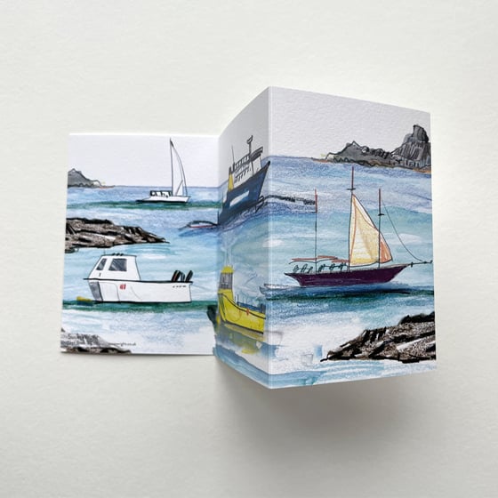 Image of Skye Boats Concertina Card