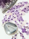 Amethyst, Rose Quartz and Agate Statement Necklace