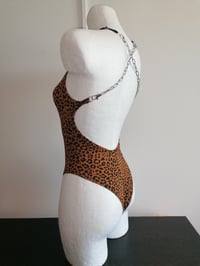 Image 3 of Leopard bodysuit with chains