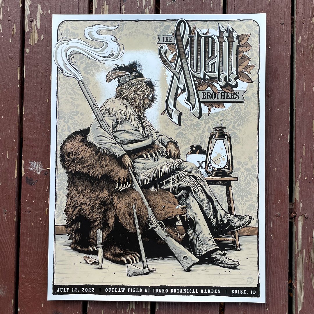 Avett Brothers 7.12.22 Boise ID Official Poster