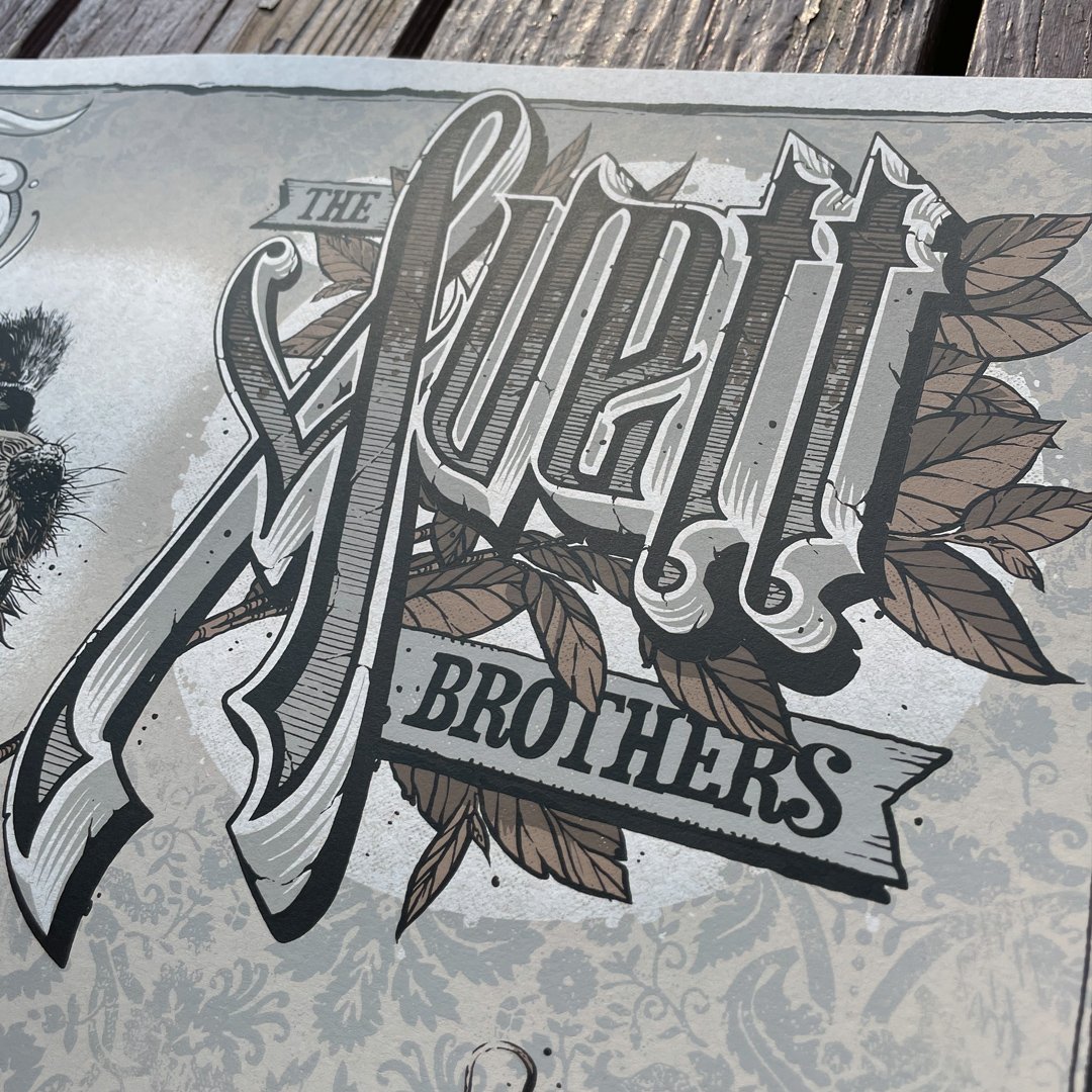 Avett Brothers 7.12.22 Boise ID Official Poster - Kraft-Tone Variant
