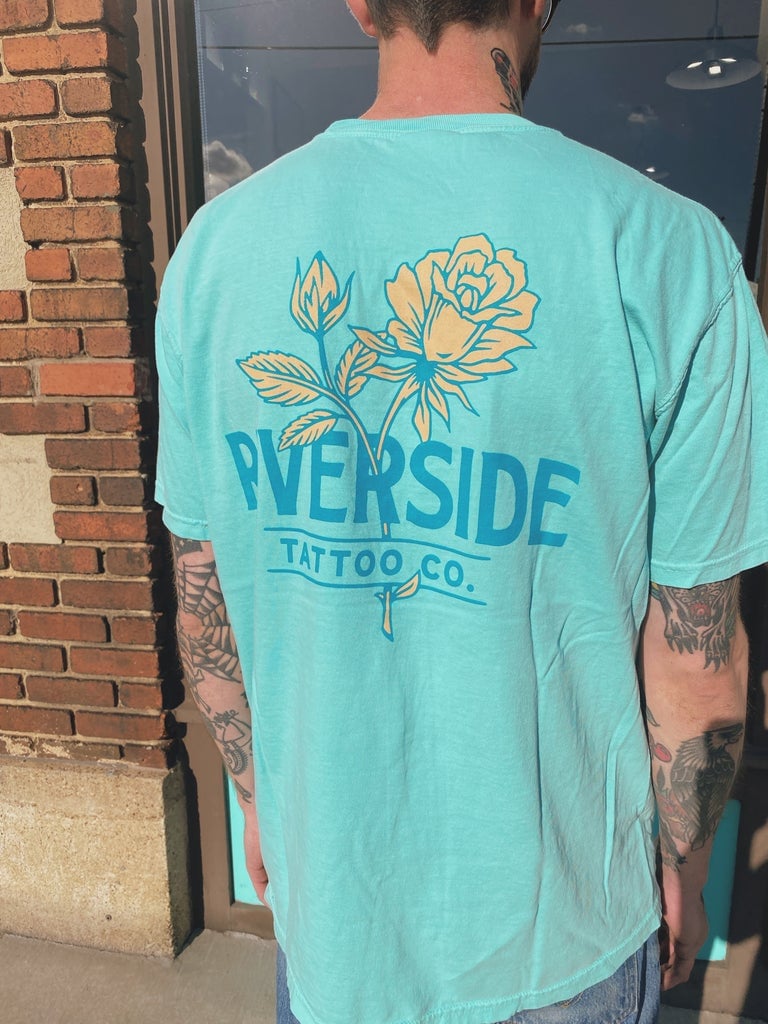 Riverside Rose Tee Mint