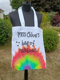 Image 1 of Rainbow tote bags ~ personalised