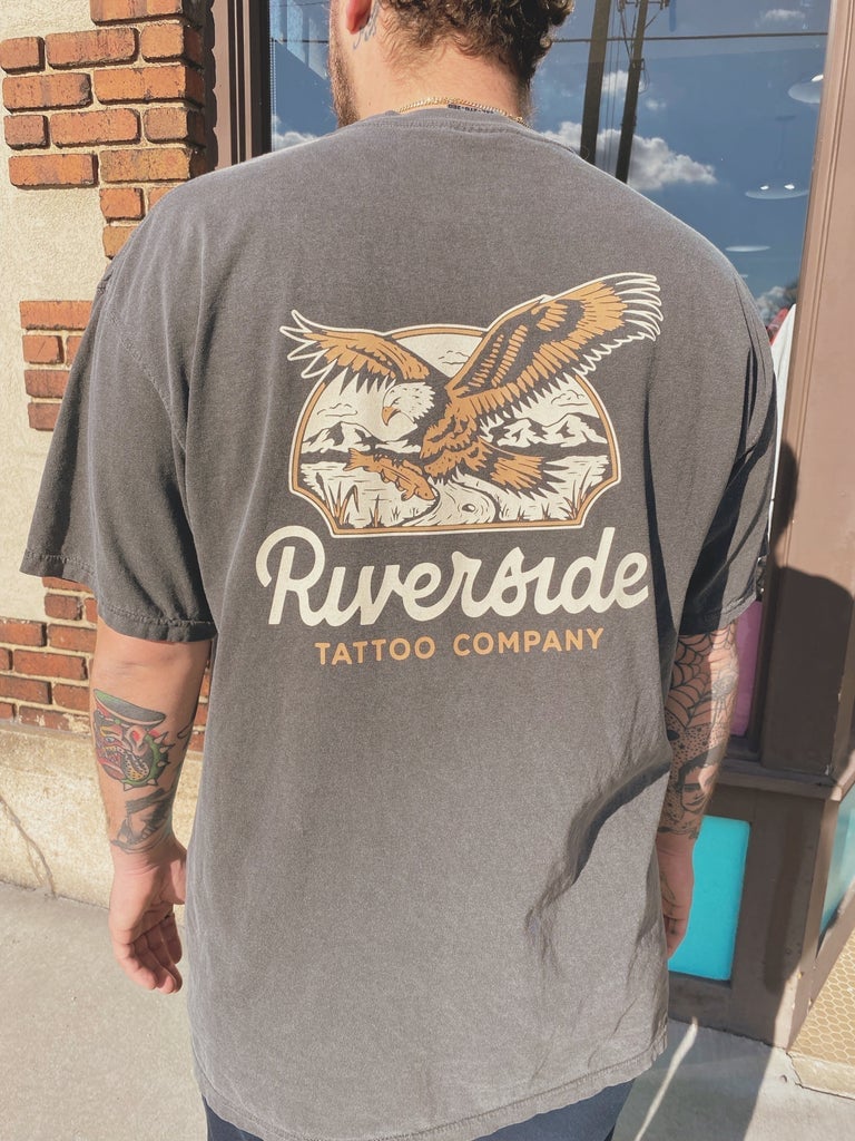 Riverside Eagle Tee Vintage Black