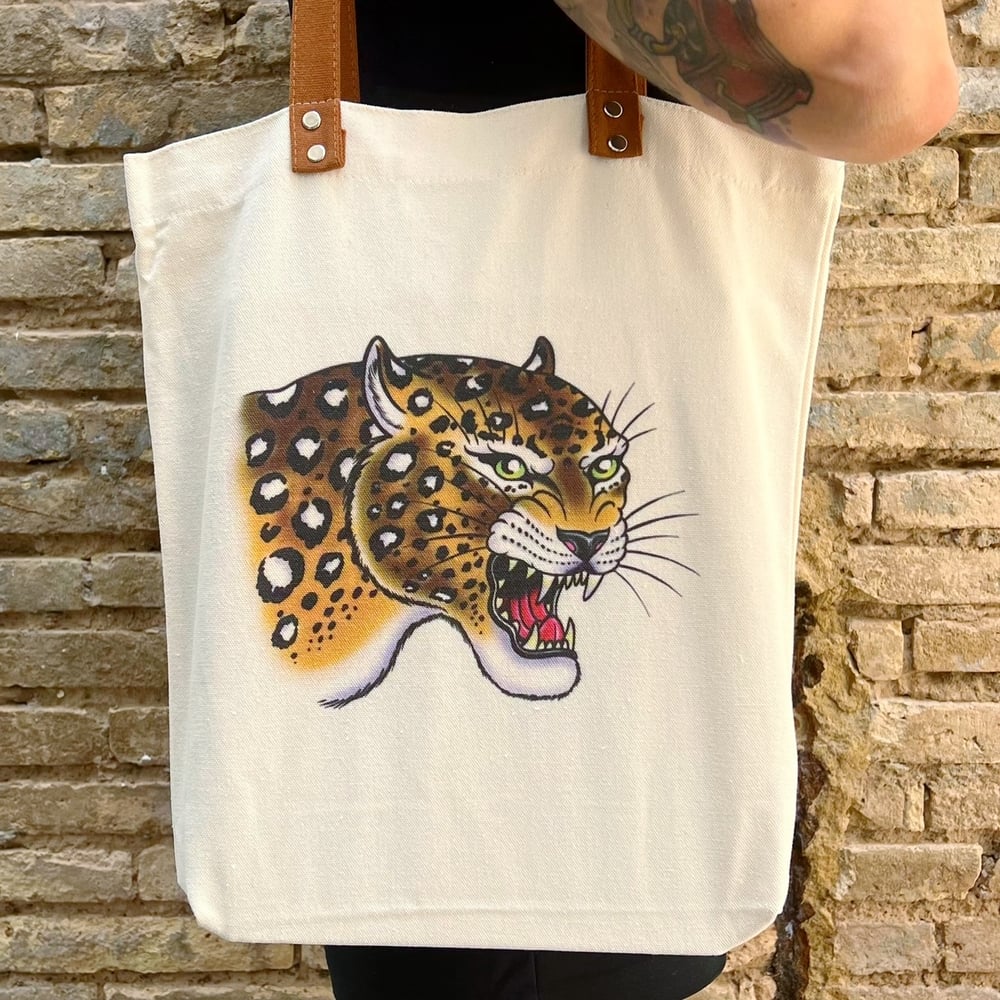 LEOPARD  TOTE  BAG
