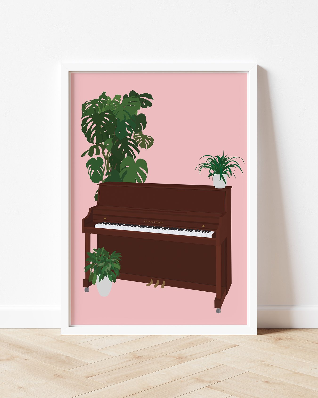 Image of Piano Houseplant Print