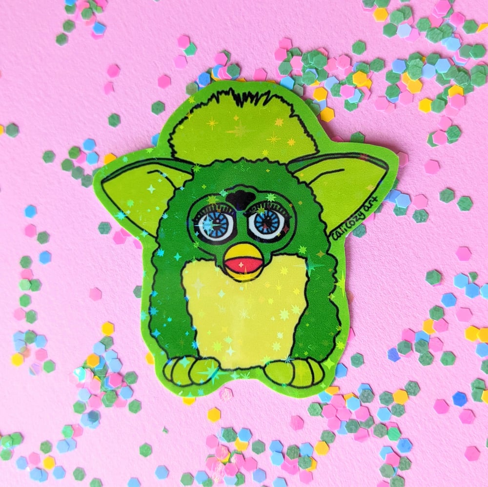 Image of Frog Furby Sticker