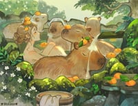 Capybara Bath Time