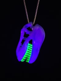 Image 4 of Mirage (CFL) T-Rex skull with illuminati teeth (UV)