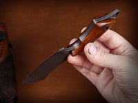 Image 4 of Custom Cleaver with Leather Sheath #444