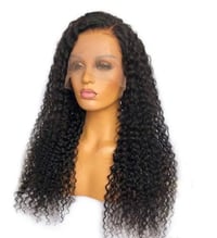 Image 1 of Deep Curly HD 13x4 Frontal Wig