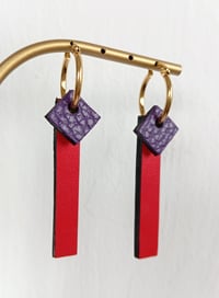 Image 8 of Boucles d'oreilles modulables Chloé multicolores