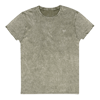 Embroidered Stone Washed Logo T - Grey