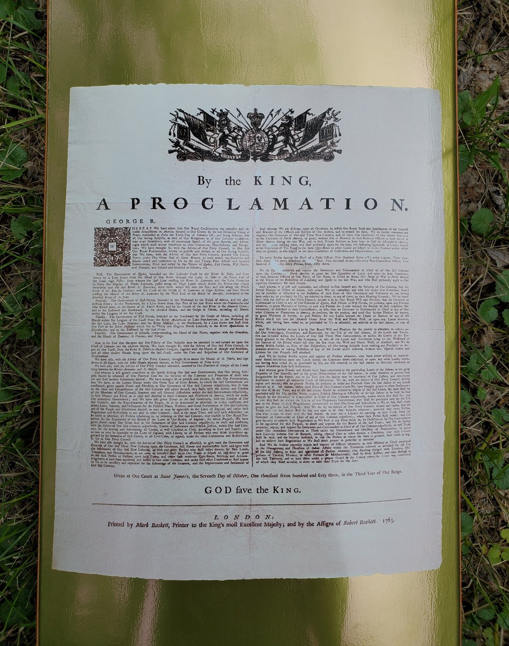 The Royal Proclamation of 1763