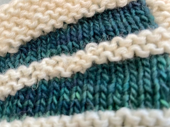 Handknit Spectra Gradient Rainbow Scarf