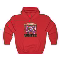 Image 2 of Tre White Bootleg Rap Unisex Heavy Blend Hooded Sweatshirt
