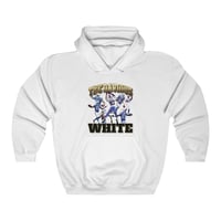 Image 3 of Tre White Bootleg Rap Unisex Heavy Blend Hooded Sweatshirt