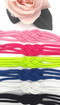 Image 4 of Paracord Bracelet, adjustable cord bracelet, beach theme bracelet, knot bracelet, 12 colours