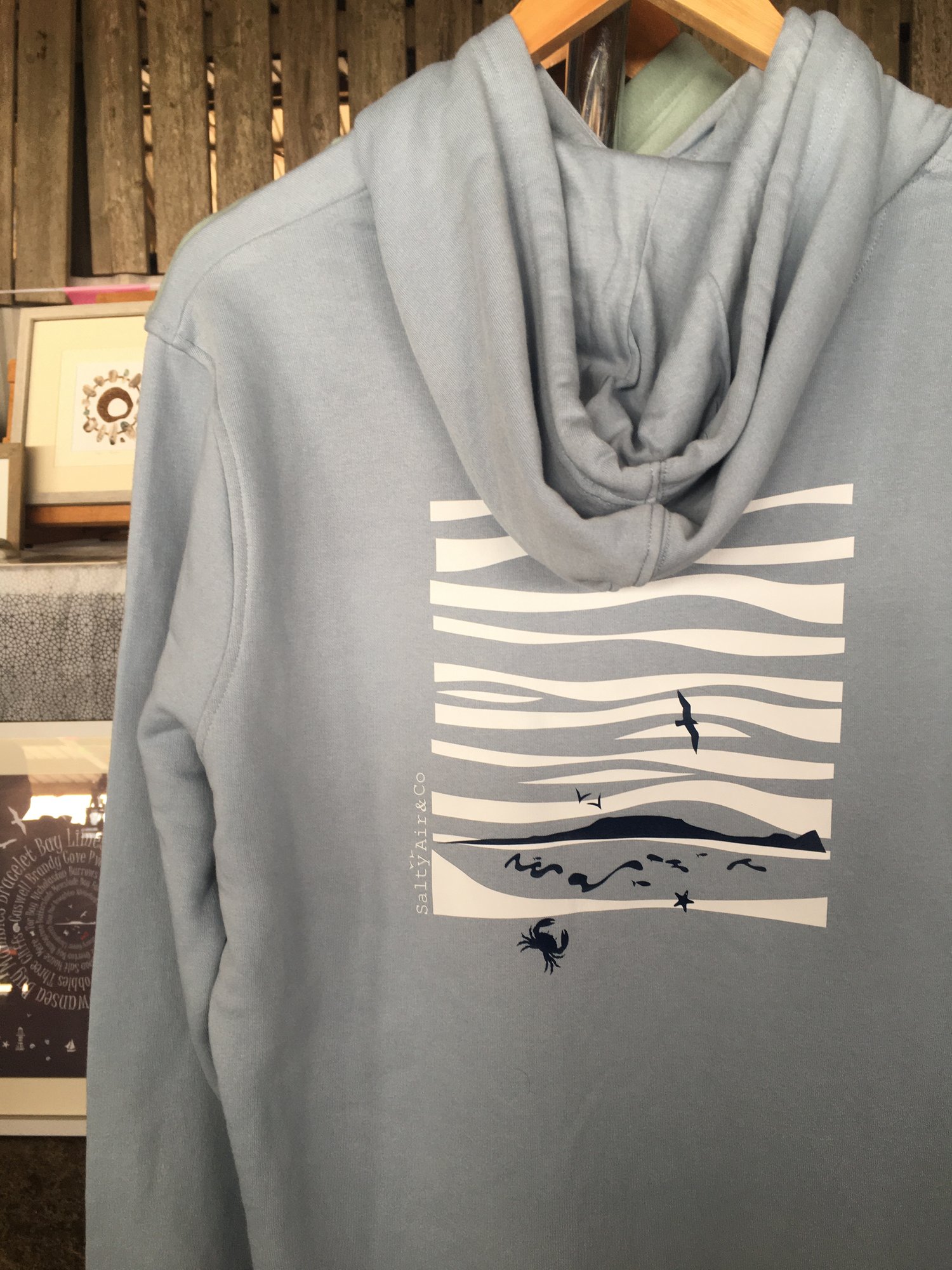 Image of Waves and Worms Head Organic Hoodie 