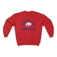 Image 4 of Vintage Distressed Buffalo Football Unisex Heavy Blend Crewneck