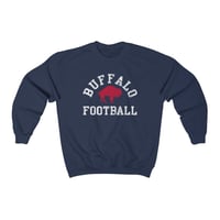 Image 5 of Vintage Distressed Buffalo Football Unisex Heavy Blend Crewneck