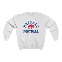 Image 3 of Vintage Distressed Buffalo Football Unisex Heavy Blend Crewneck
