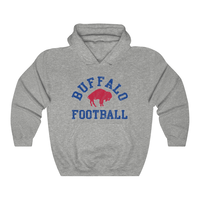 Vintage Distressed Buffalo Football Unisex Heavy Blend Hooded Sweatshirt