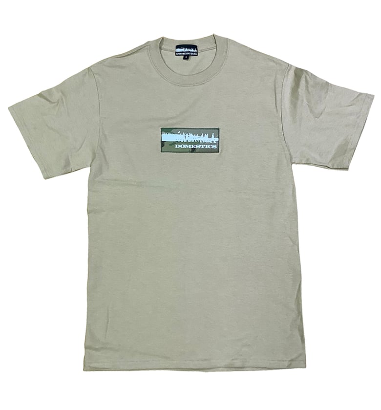 Image of DOMEstics. Camo Patch T-shirt (tan)