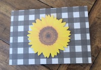 Image 4 of Sunflower Checked (Black)- **Ukrainian Refugee Fundraiser**