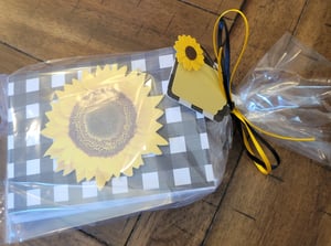 Image of Sunflower Checked (Black)- **Ukrainian Refugee Fundraiser**