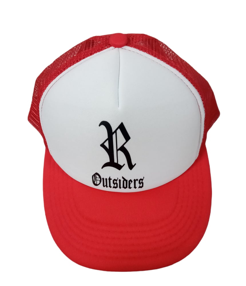 Image of Rebel Outsiders " Red " Trucker Hat 