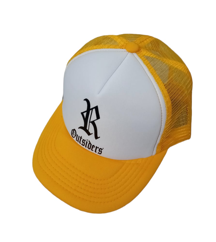 Image of Rebel Outsiders " Yellow  " Trucker Hat 