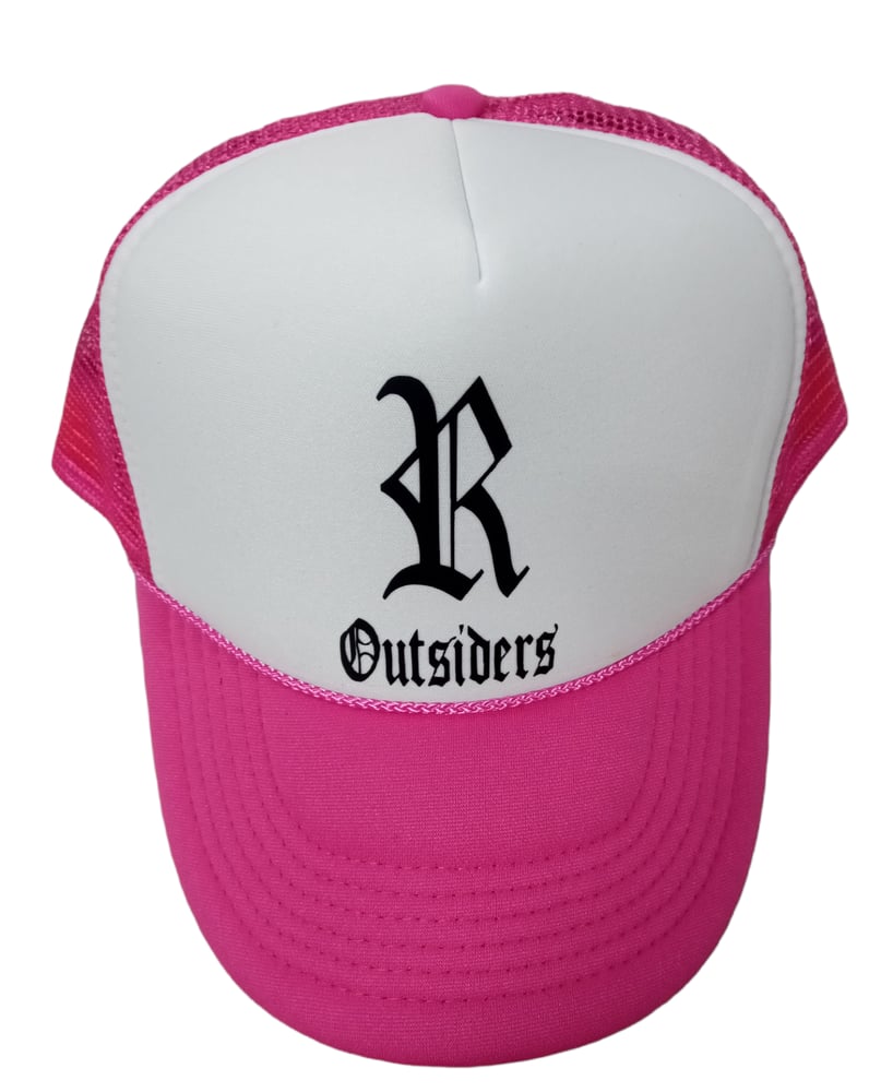 Image of Rebel Outsiders " Pink  " Trucker Hat 