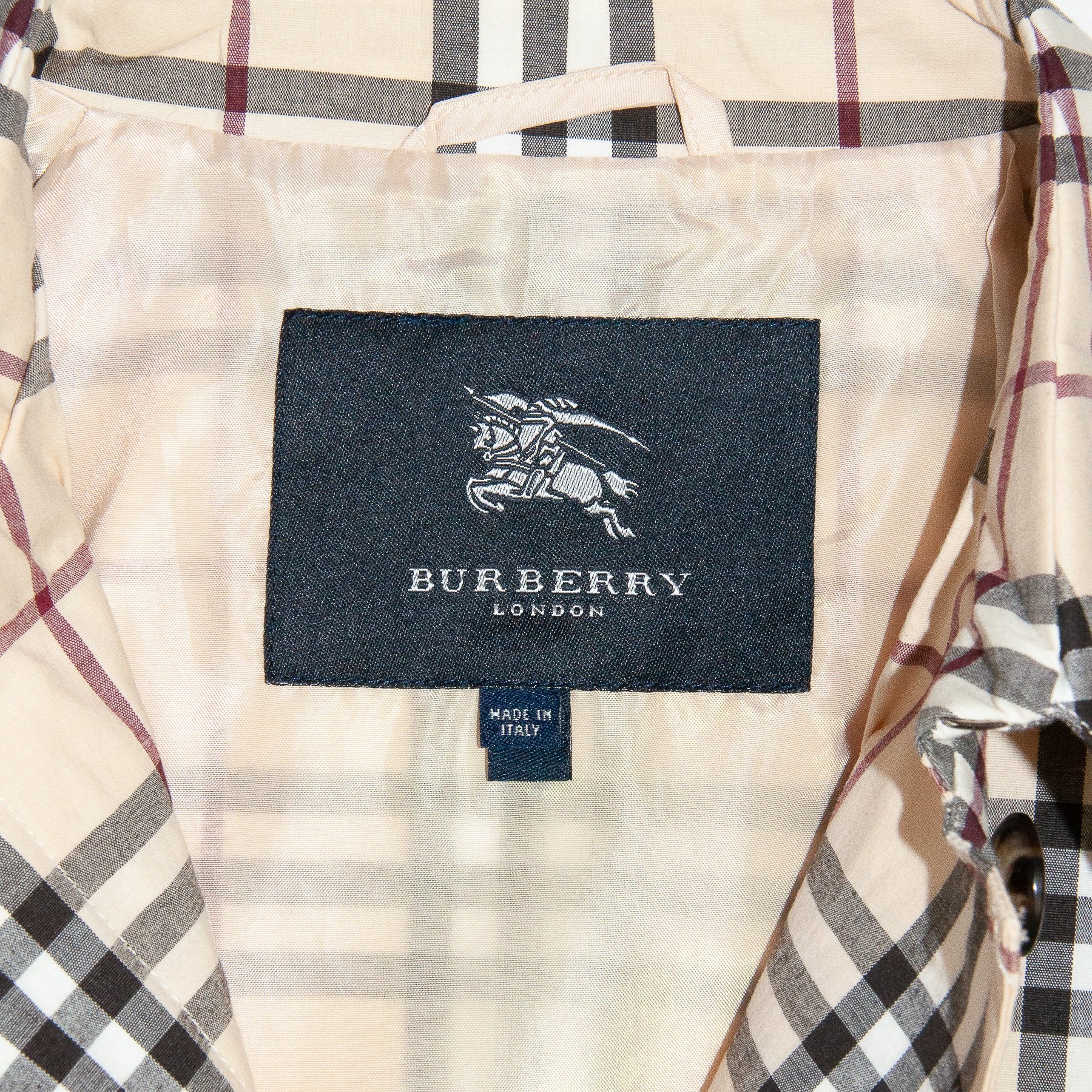 Image of Burberry London Nova Check Macintosh Jacket
