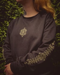 Image 3 of ꕥ Black & Gold Embroidered Sweatshirt ꕥ